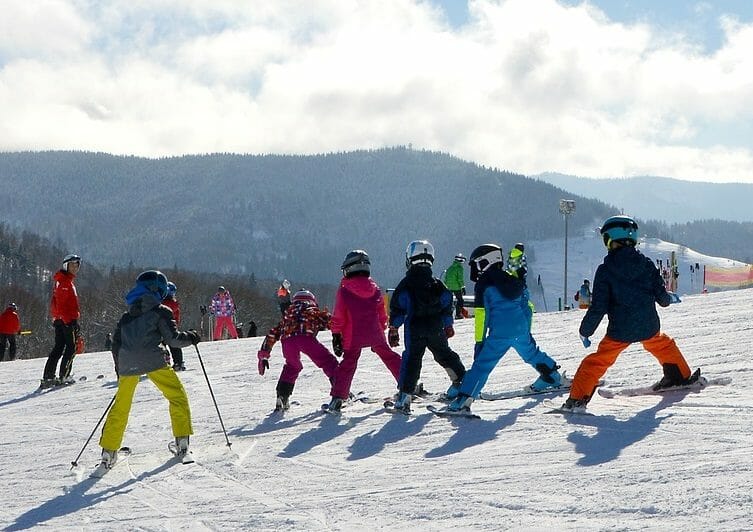 Wintersport schoolvakantie
